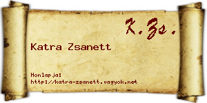 Katra Zsanett névjegykártya